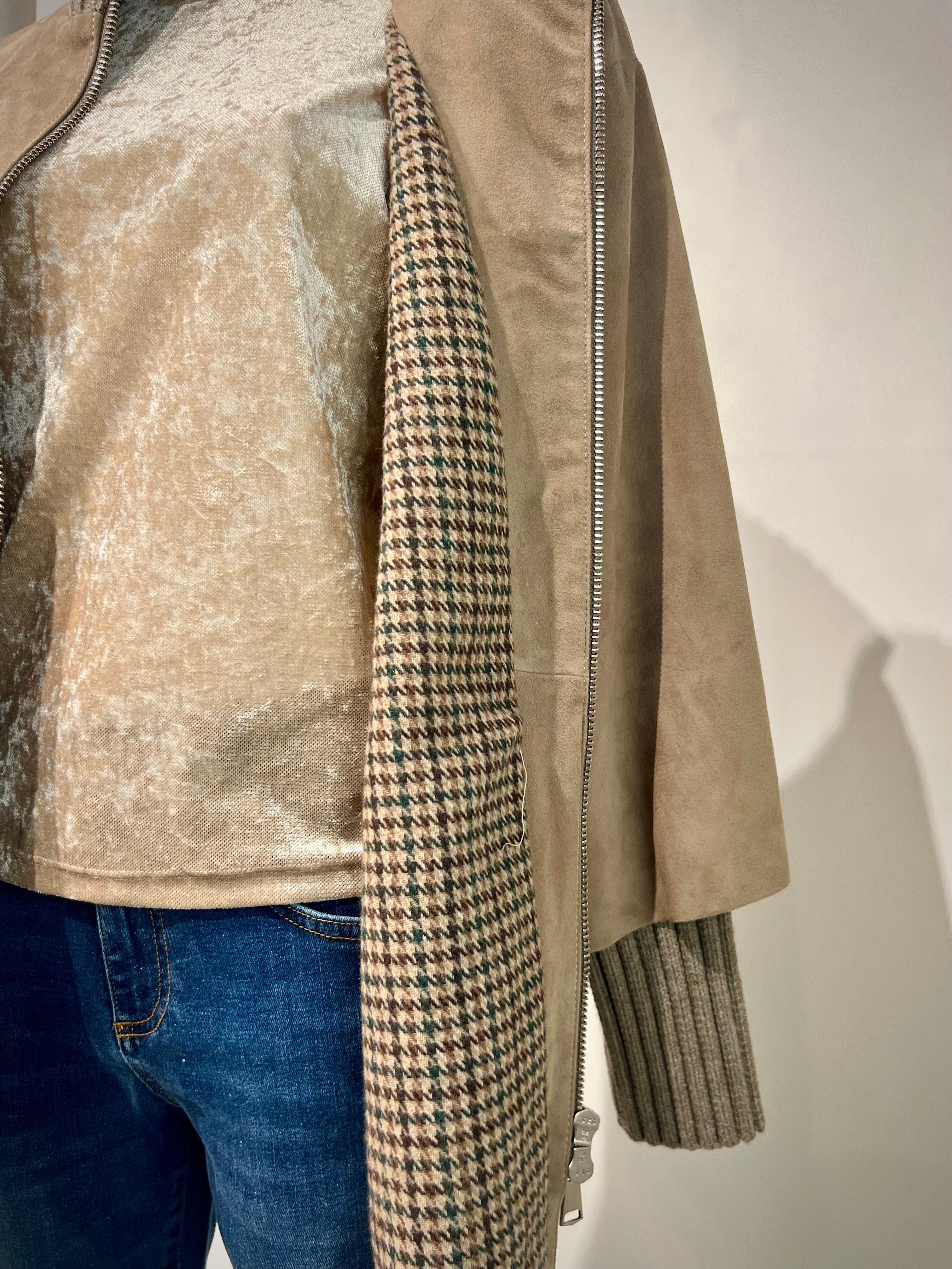 DW5-DESIRE Giacca Over Suede Vanilla Woman