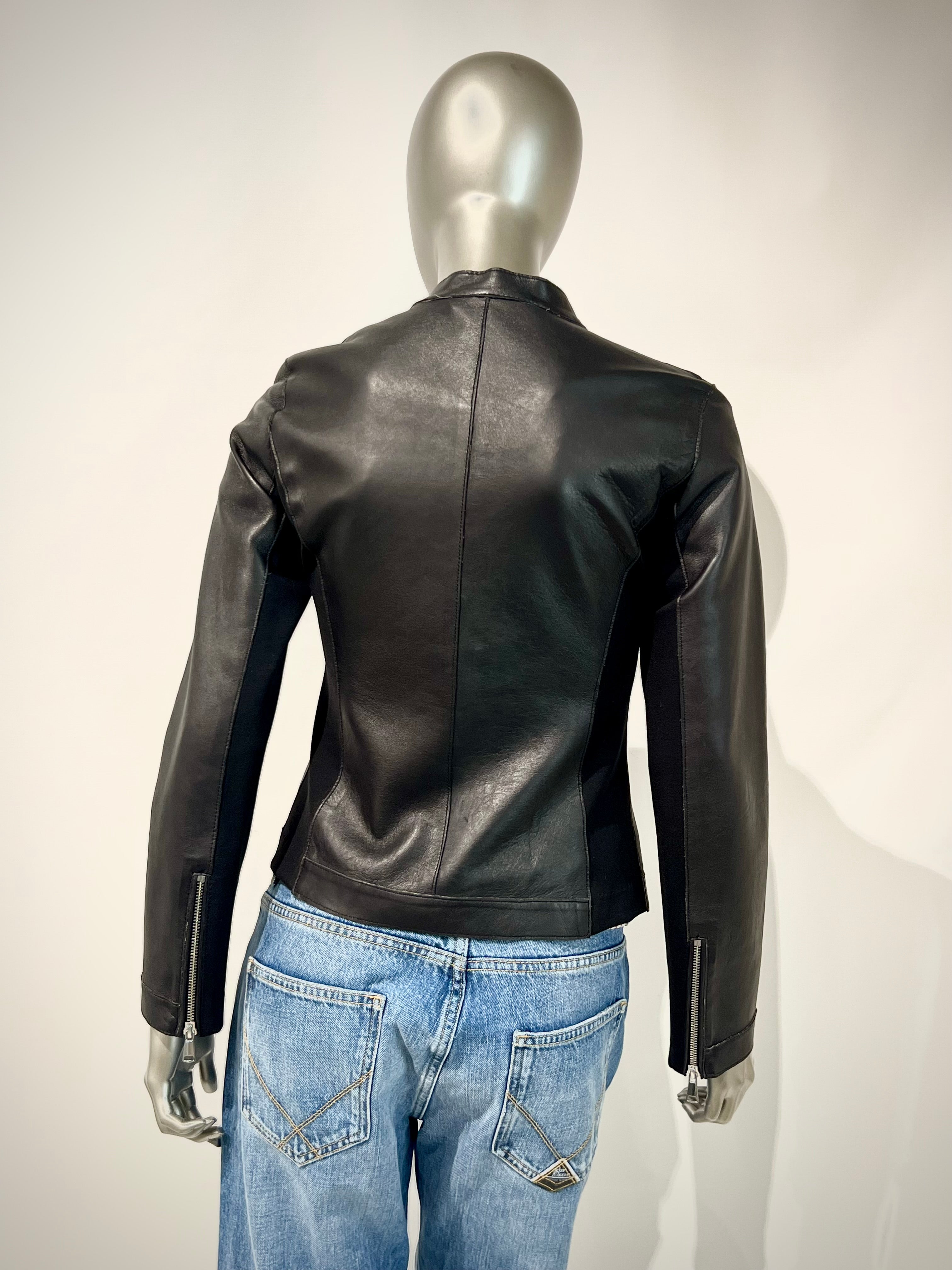 DS4-TARIFA Giubbotto in Pelle Black Woman