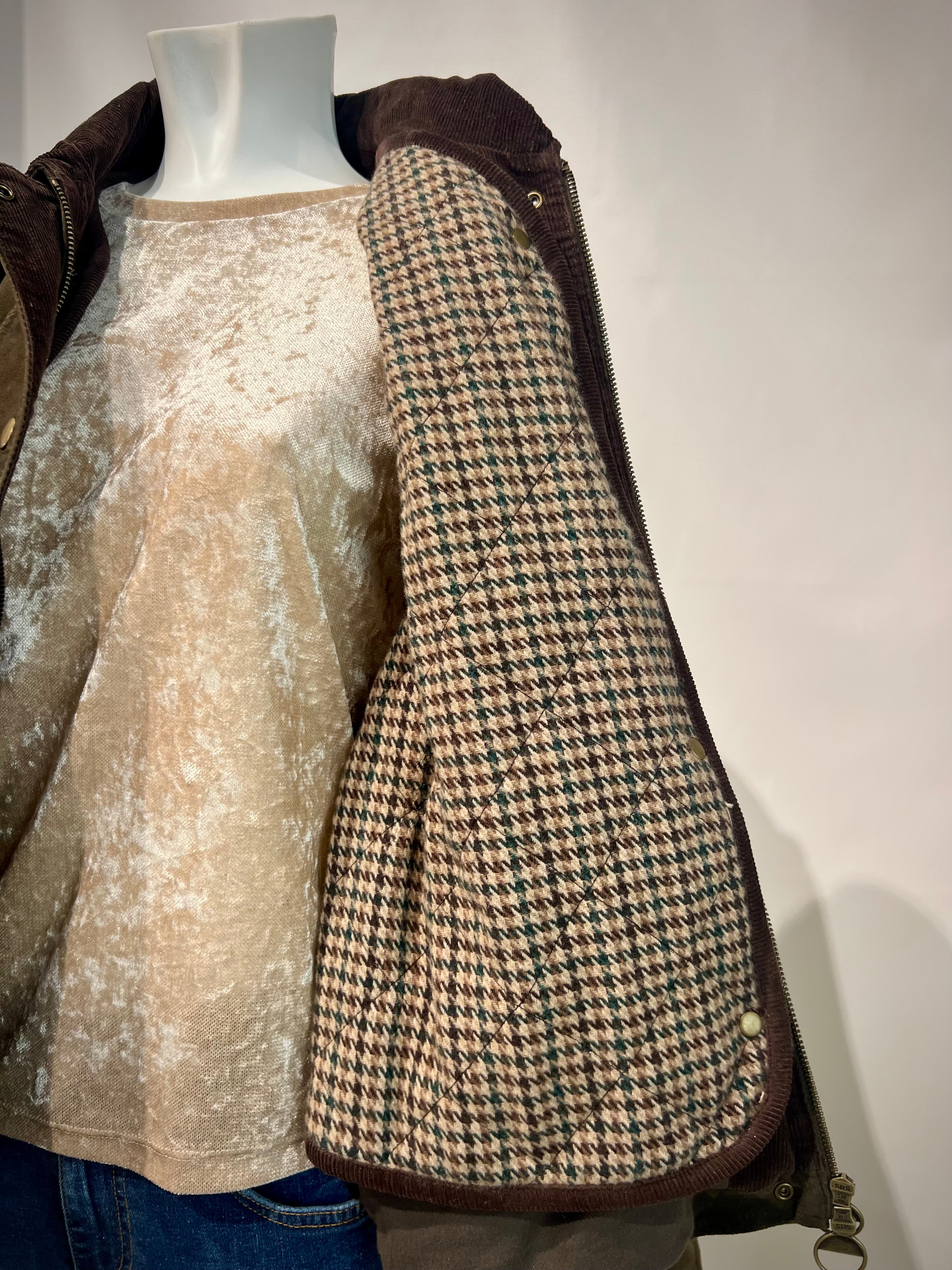 DW5-GLAMIS Giubbotto Burned Suede Verde Alga Woman