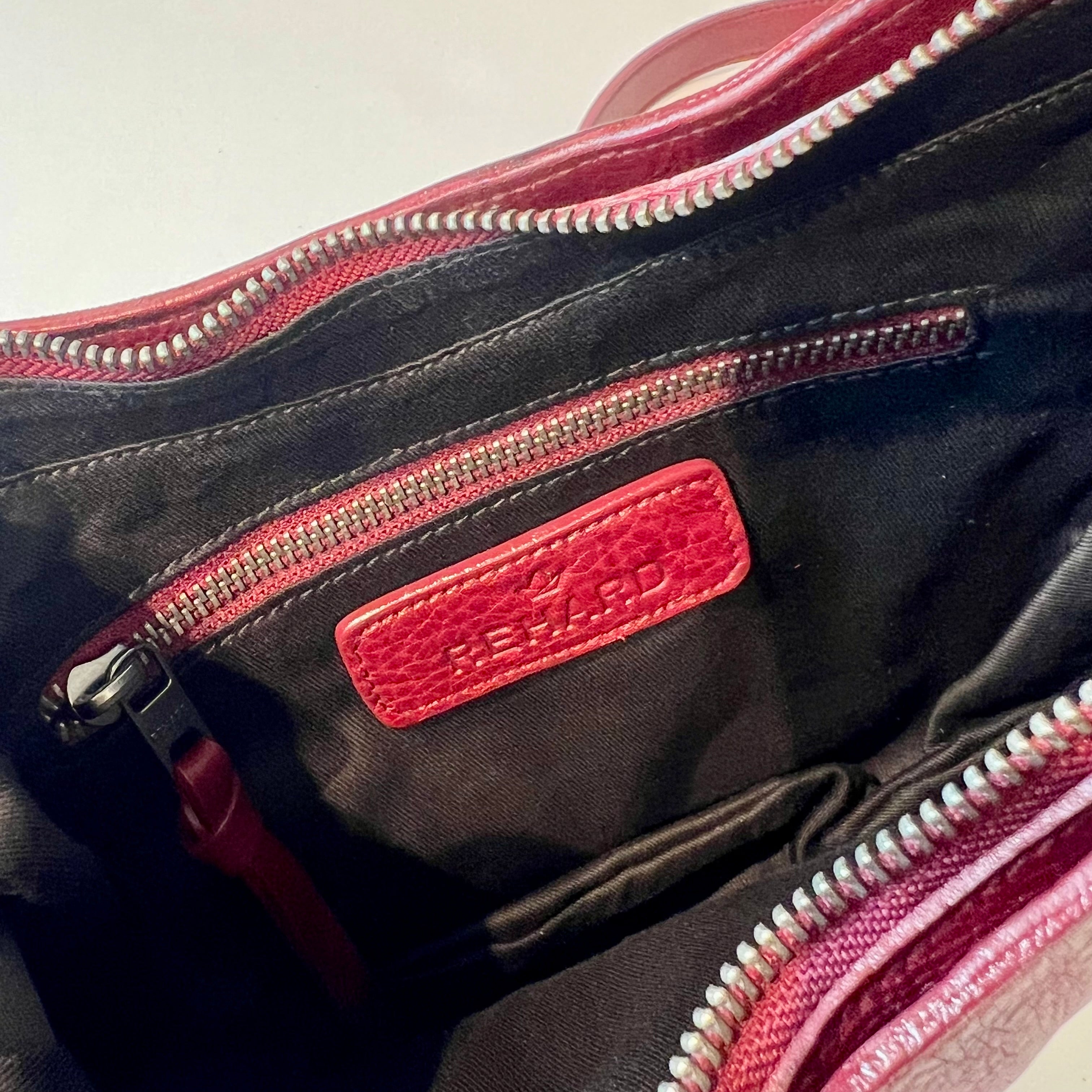 W5-9702 Borsa Tracolla Catena Pelle Crinkle Blood