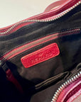 W5-9702 Borsa Tracolla Catena Pelle Crinkle Blood