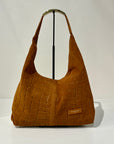 W6-3031 ELLISSE CROCO Suede Cognac