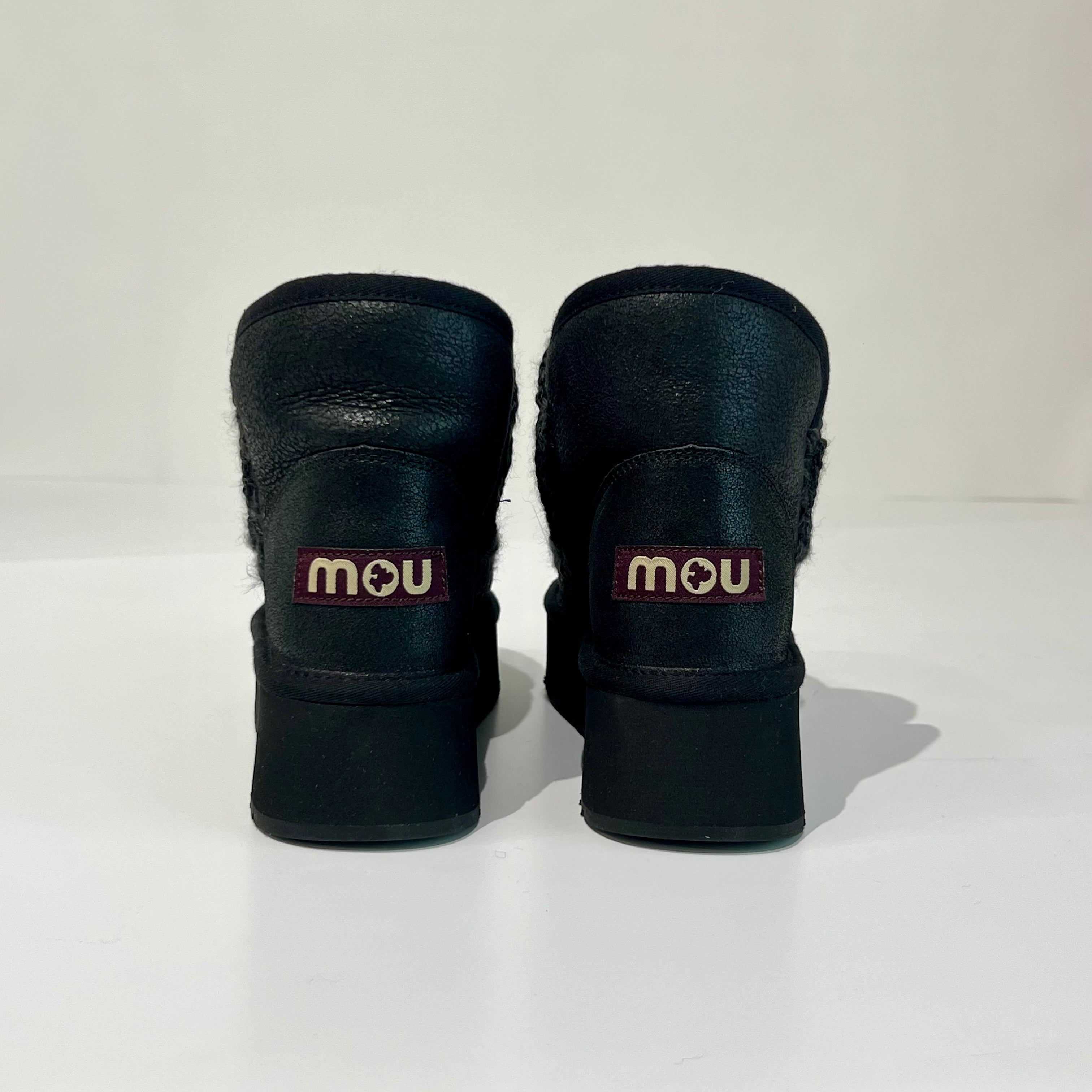 W4-MINI ESKIMO Platform Boot Cracked Black