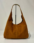 W6-3031 ELLISSE CROCO Suede Cognac