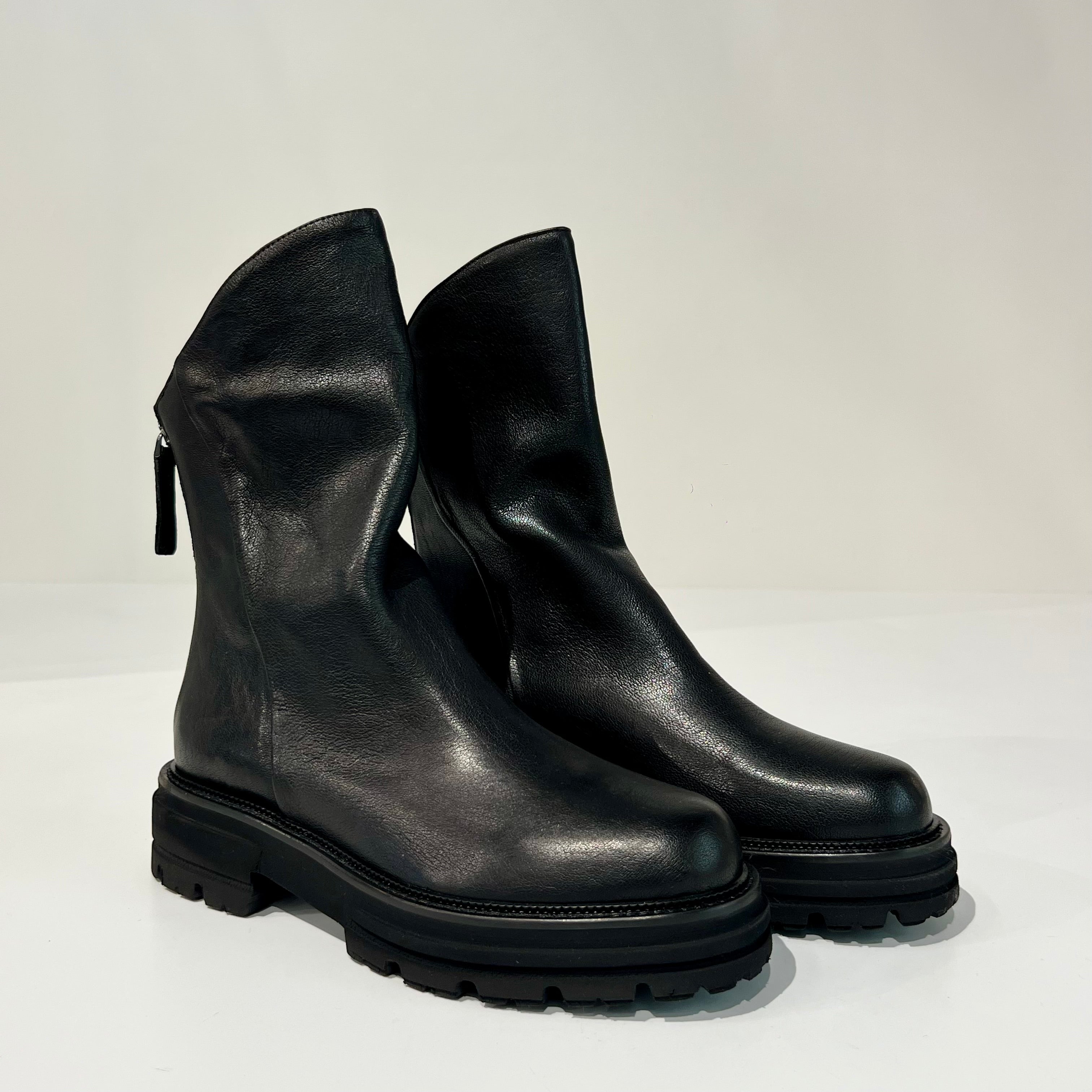 W6-3270 Polacchino Zip West Nero