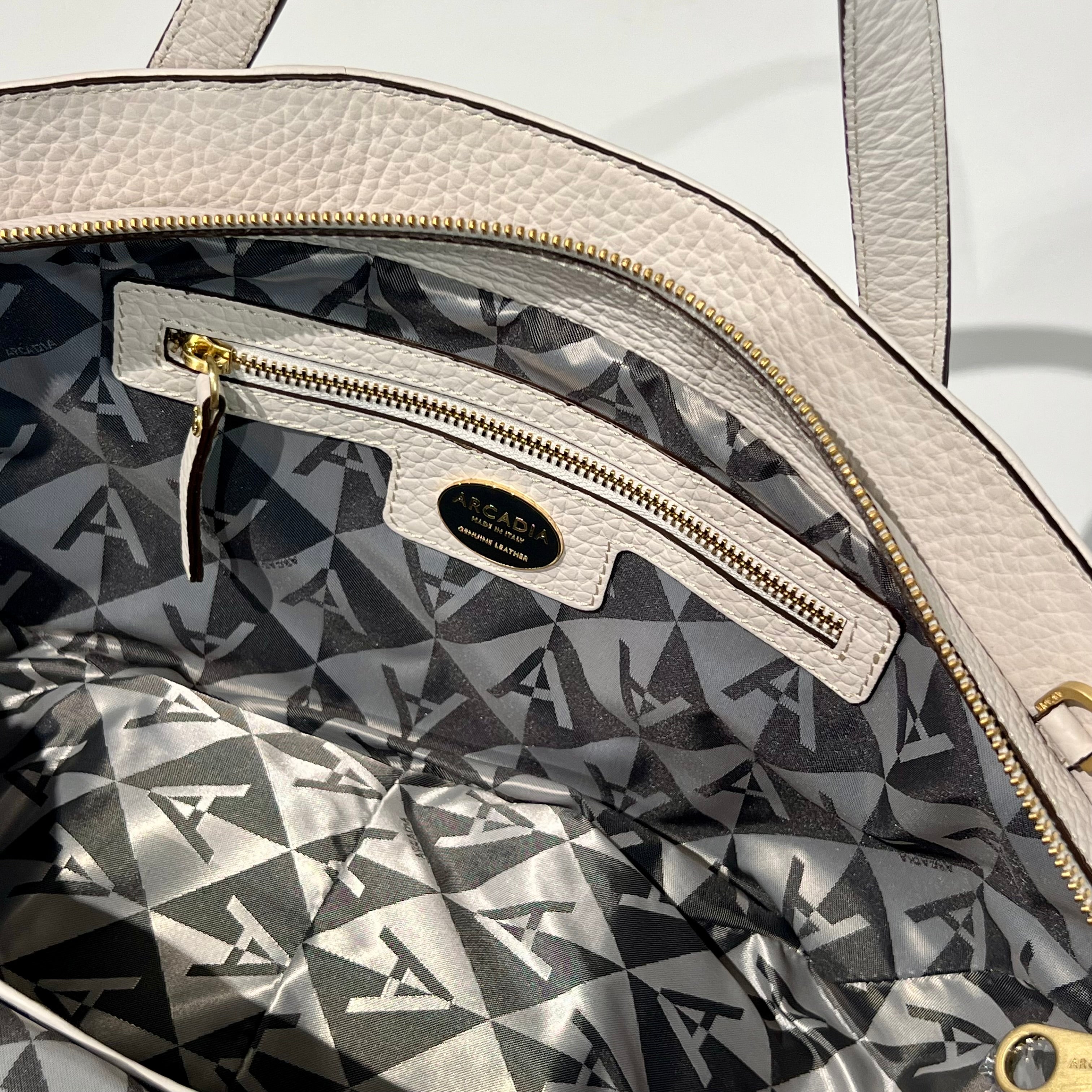 W6-8976 CATERINA Borsa Bom Large Avorio