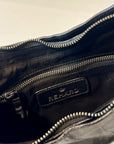 W5-9702 Borsa Tracolla Catena Pelle Crinkle Black 047