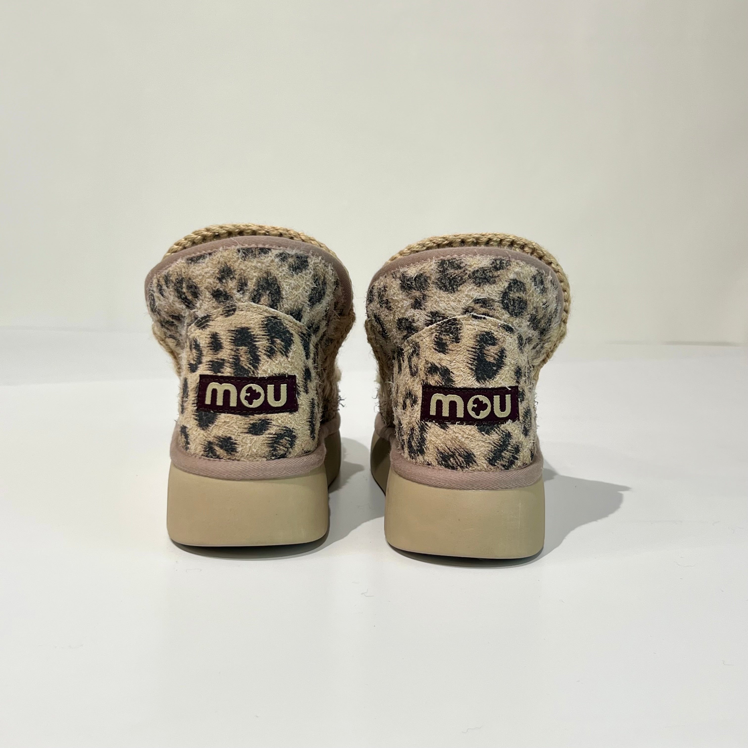 W5-Eskimo Bounce Sneaker Hairy Suede Leopard