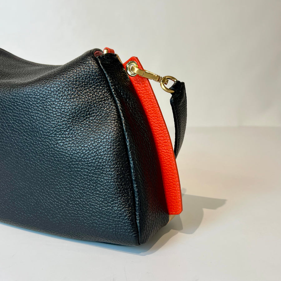 W5-7344 LIVIA Borsa Bicolore Doll Mandorla/Nero