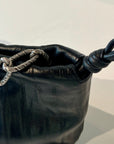 W5-9701 Borsa Tracolla Catena Pelle Crinkle Black 047