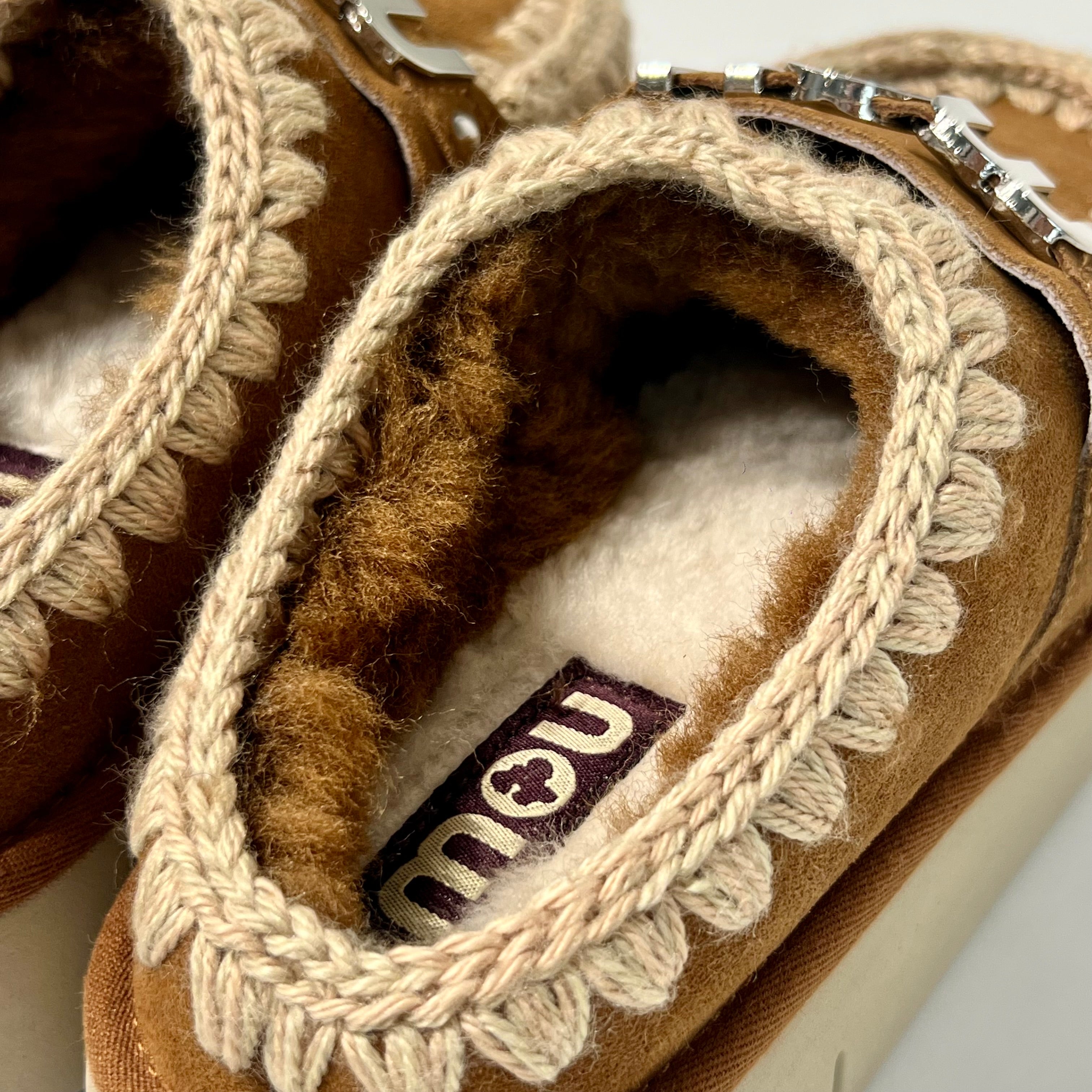 W5-Bounce Clog Metal Logo Cognac