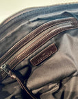 W5-9403 Borsa Tracolla Pelle Borchie Frange Coffe 760