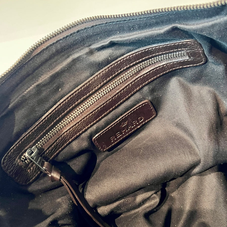 W5-9403 Borsa Tracolla Pelle Borchie Frange Coffe 760