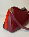 W5-7344 LIVIA Borsa Bicolore Doll Vinaccia/Nero
