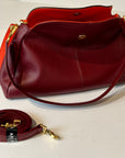 W5-7344 LIVIA Borsa Bicolore Doll Vinaccia/Nero