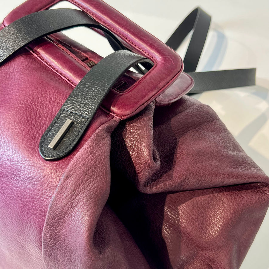 W5-9100 Borsa/Zaino Pelle Plum 038