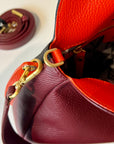 W5-7344 LIVIA Borsa Bicolore Doll Vinaccia/Nero