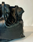 W5-9604 Shoulder Bag Pelle Crinkle Nera 047