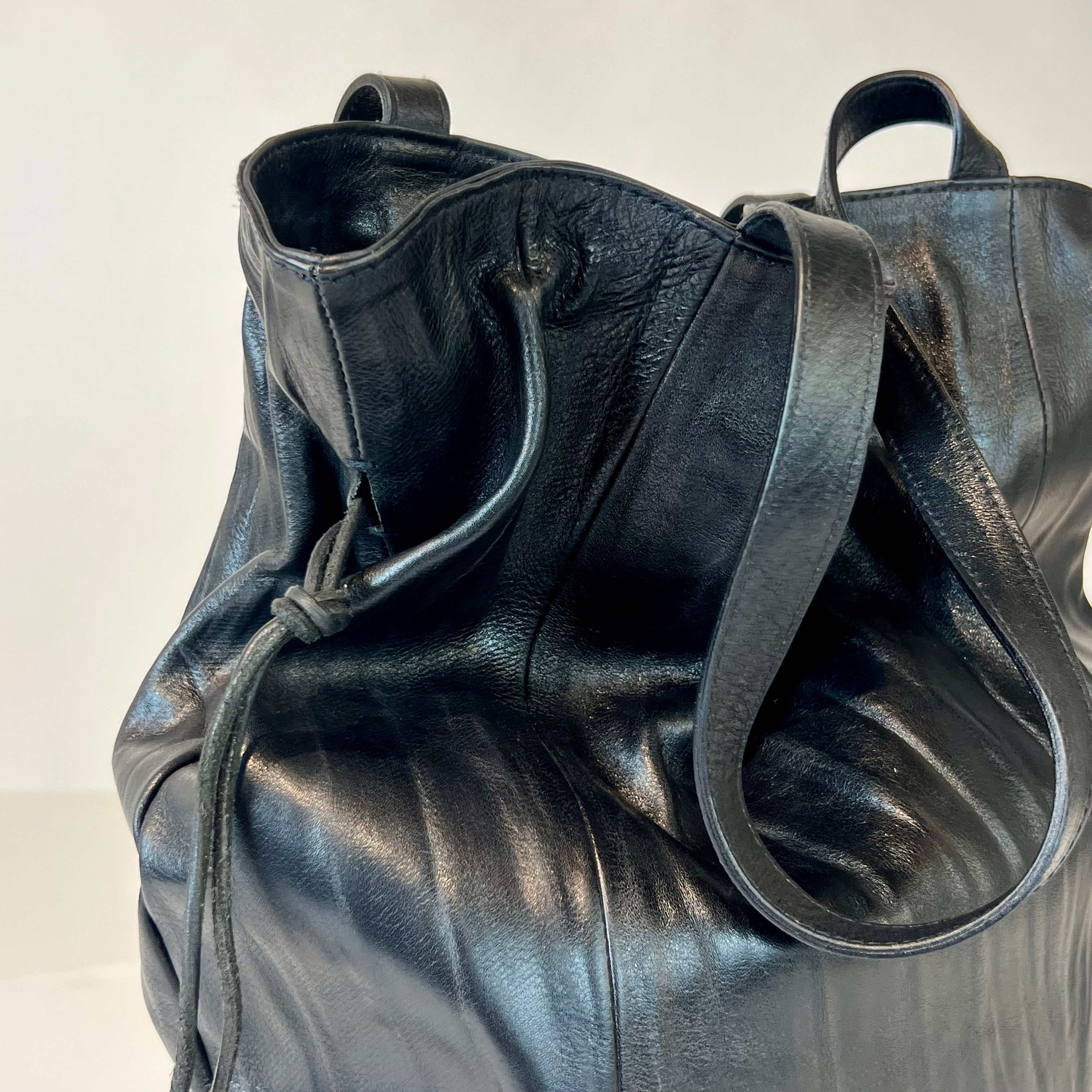 W5-9604 Shoulder Bag Pelle Crinkle Nera 047