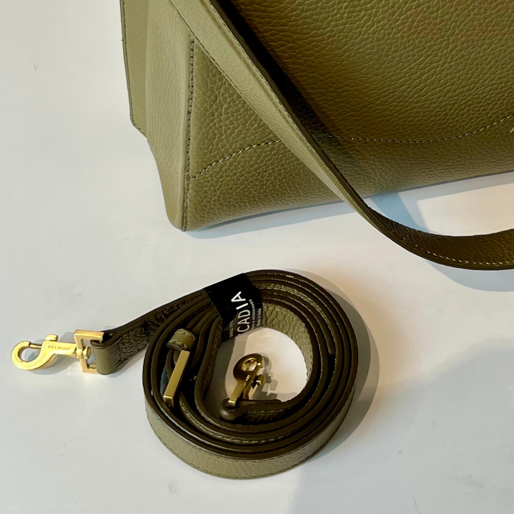 W5-8949 LEDA Borsa Large Doll Vegetale