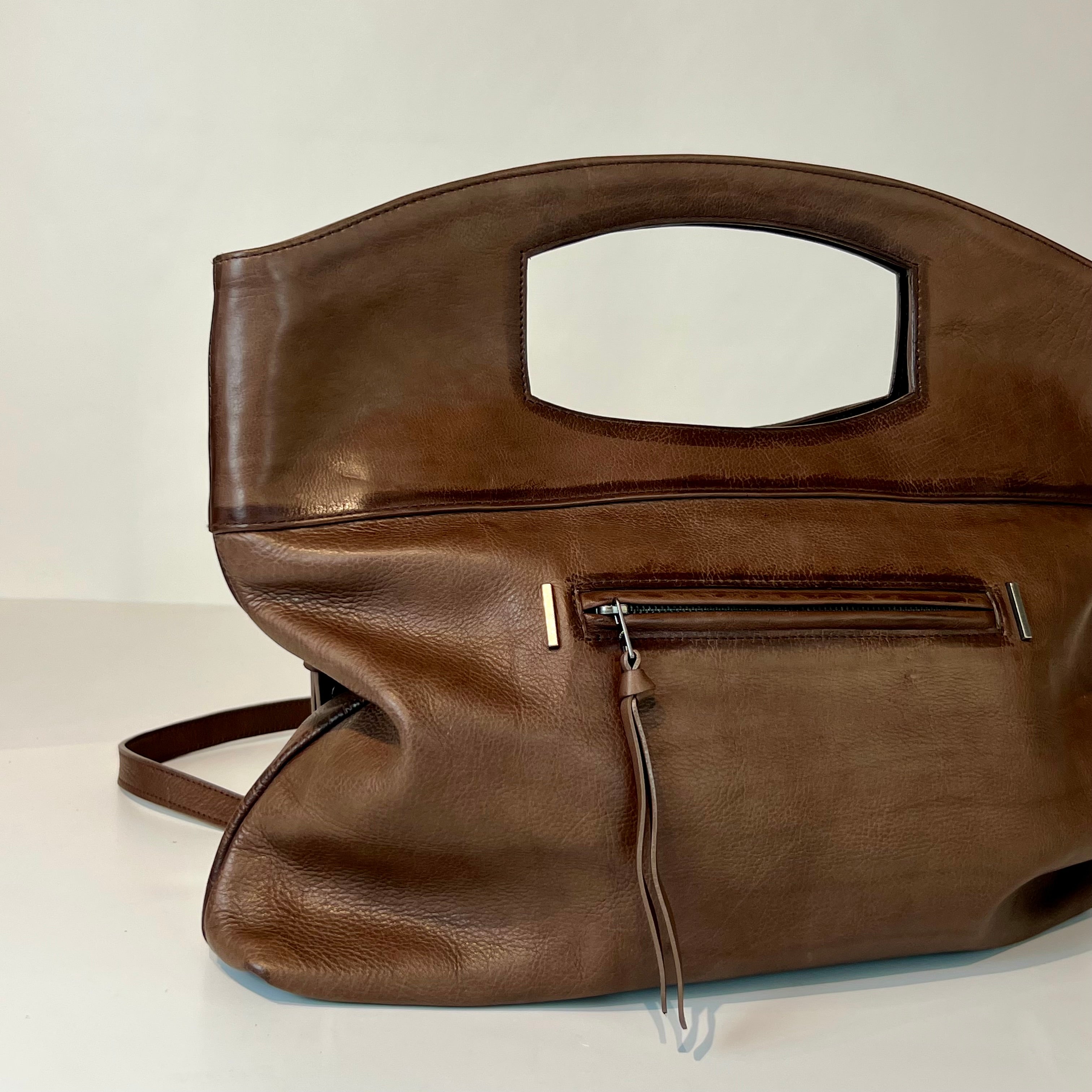W5-9004 Borsa Tracolla Pelle Taupe 090