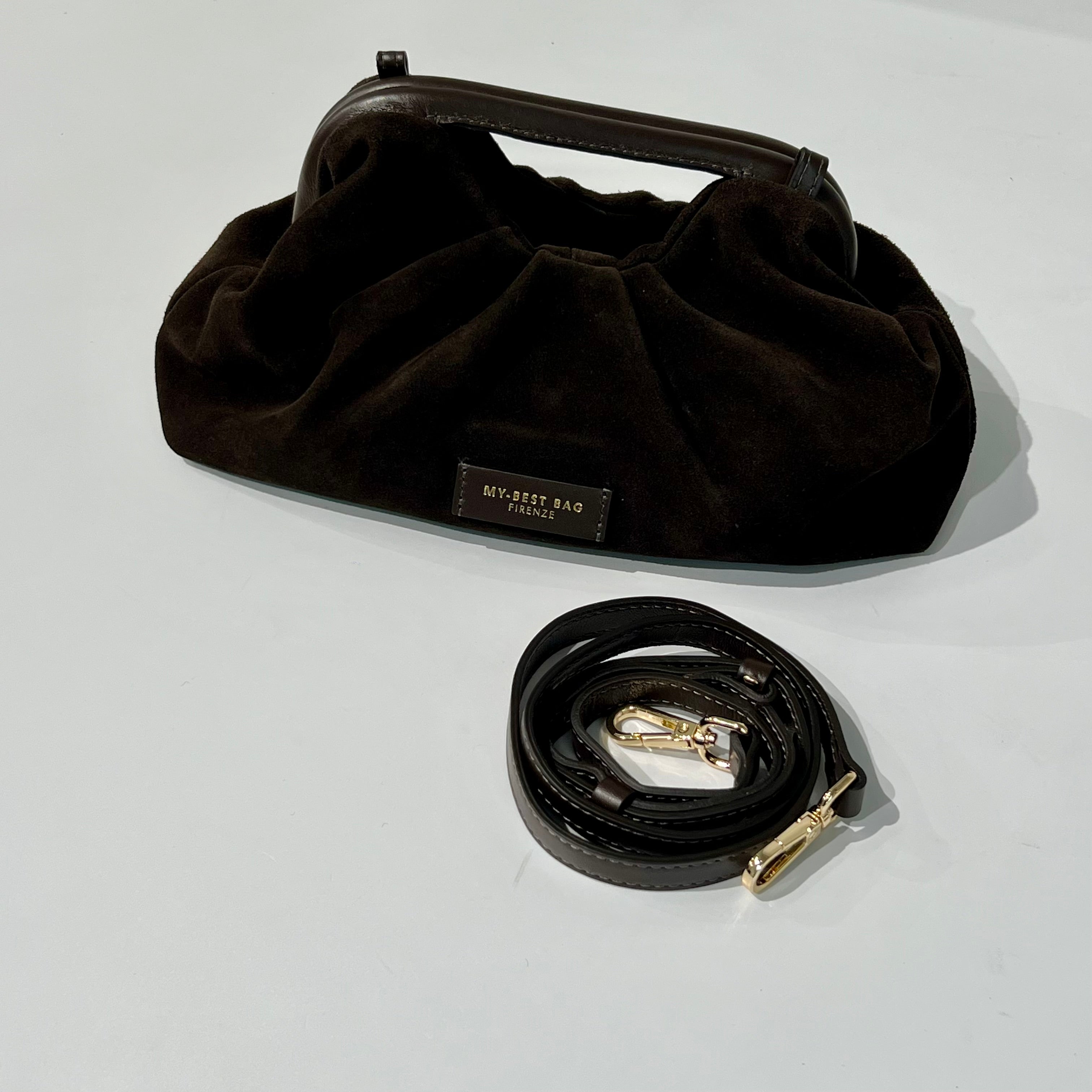 W6-3027 JANINE Suede Dark Brown