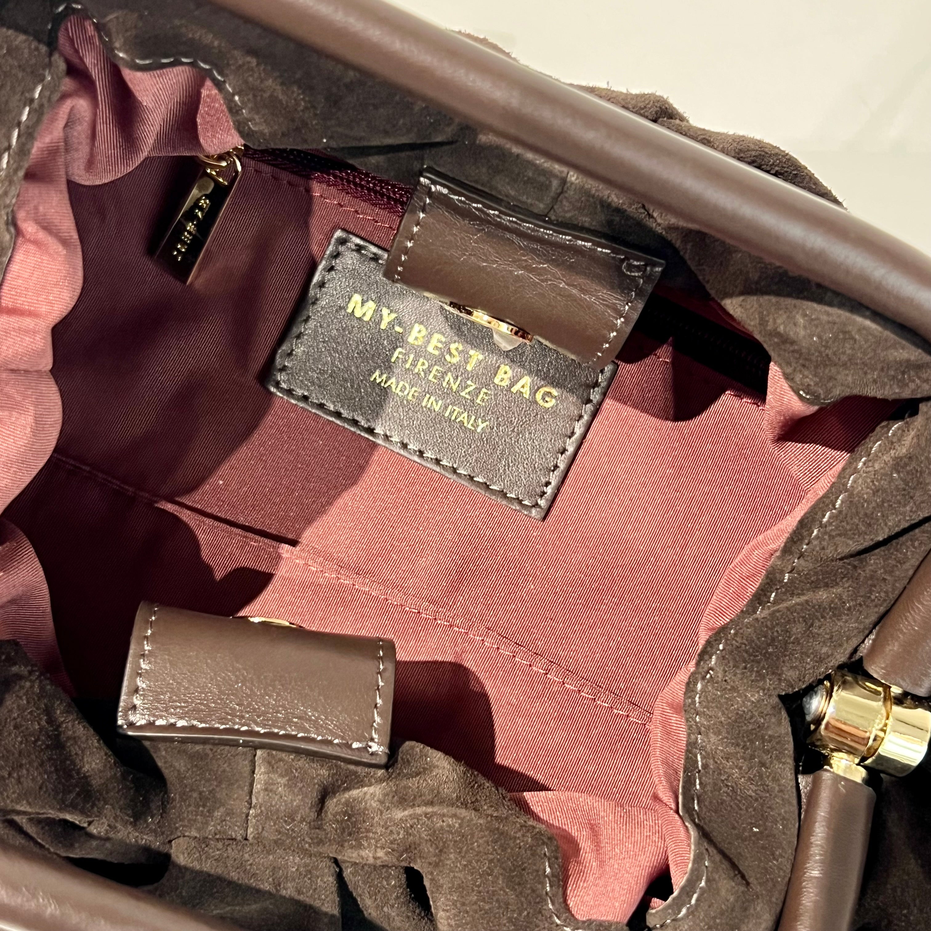 W6-3027 JANINE Suede Dark Brown