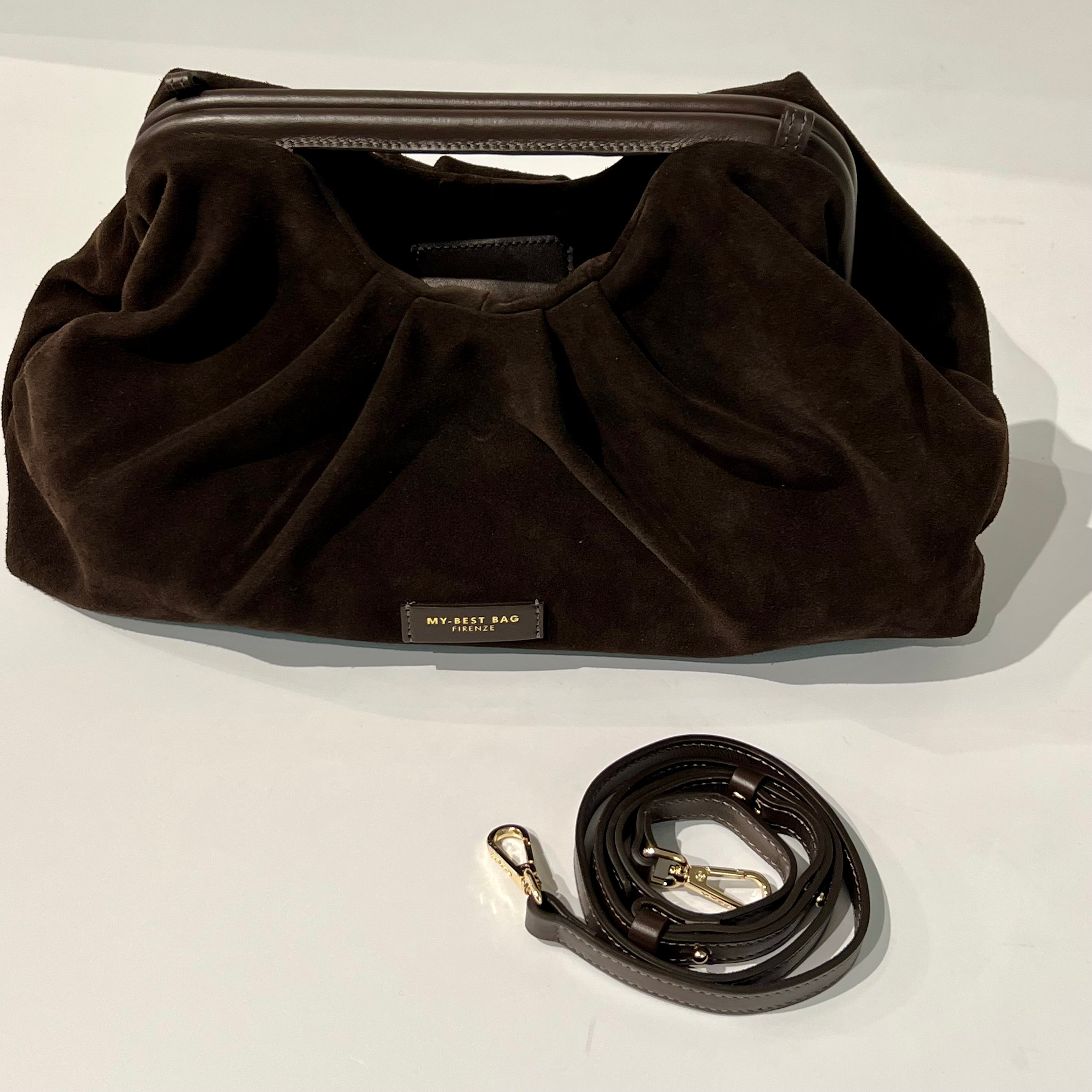 W6-3026 JANINE Suede Dark Brown