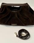 W6-3026 JANINE Suede Dark Brown