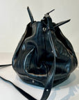 W5-9602 Handbag Pelle Crinkle Nera 047