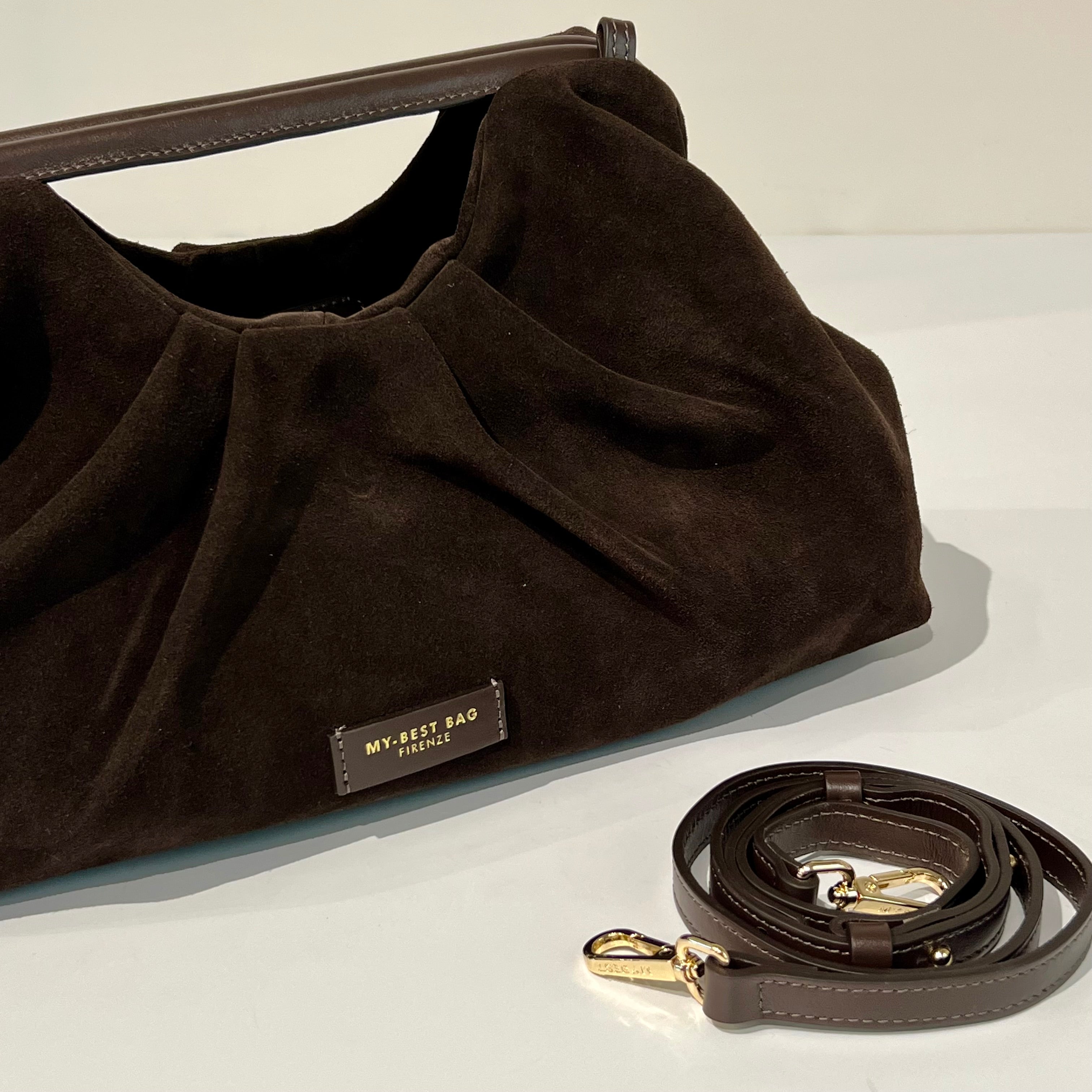 W6-3026 JANINE Suede Dark Brown