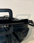 W5-9602 Handbag Pelle Crinkle Nera 047