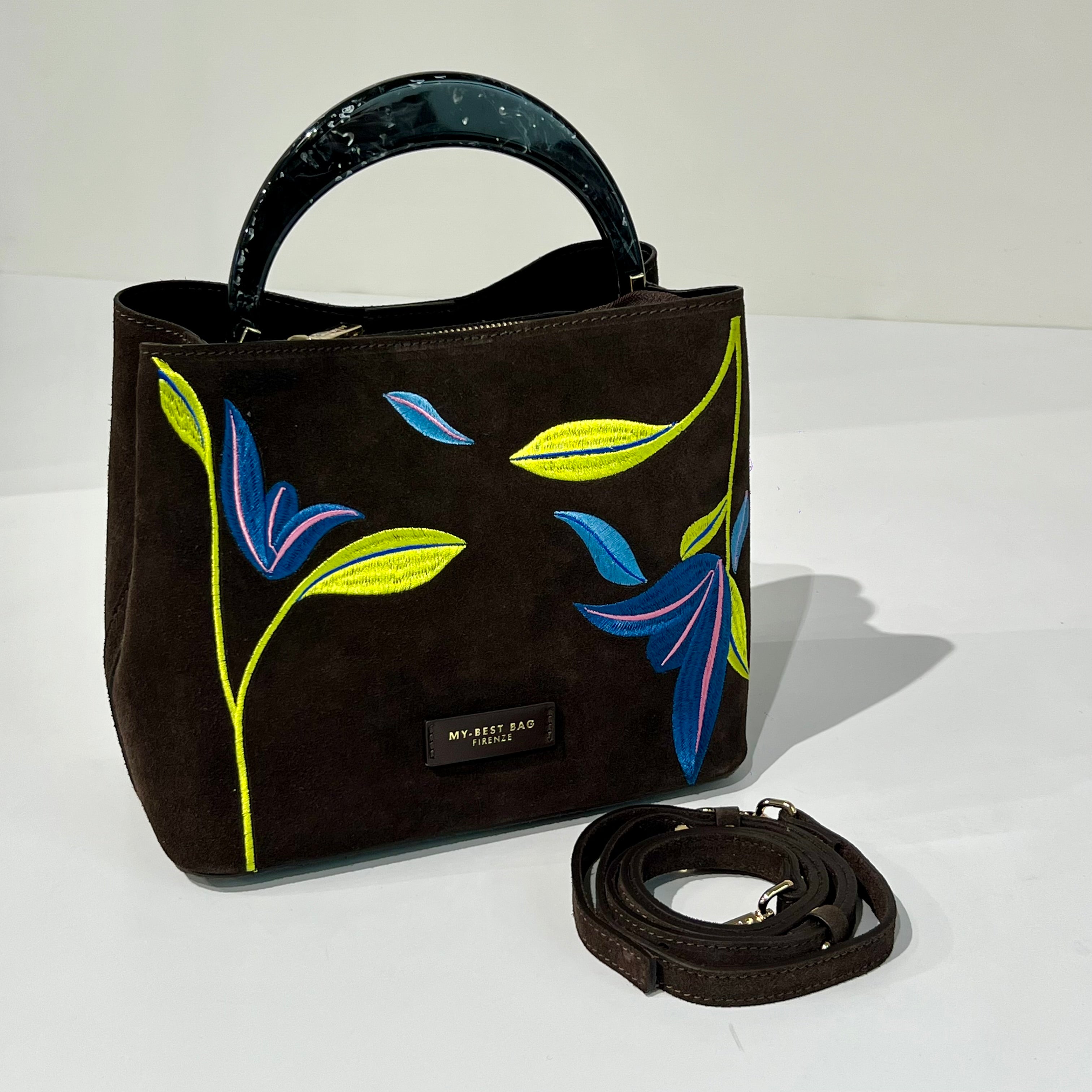 W6-3033 INGRID VISION Suede Brown Multi
