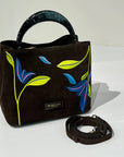 W6-3033 INGRID VISION Suede Brown Multi