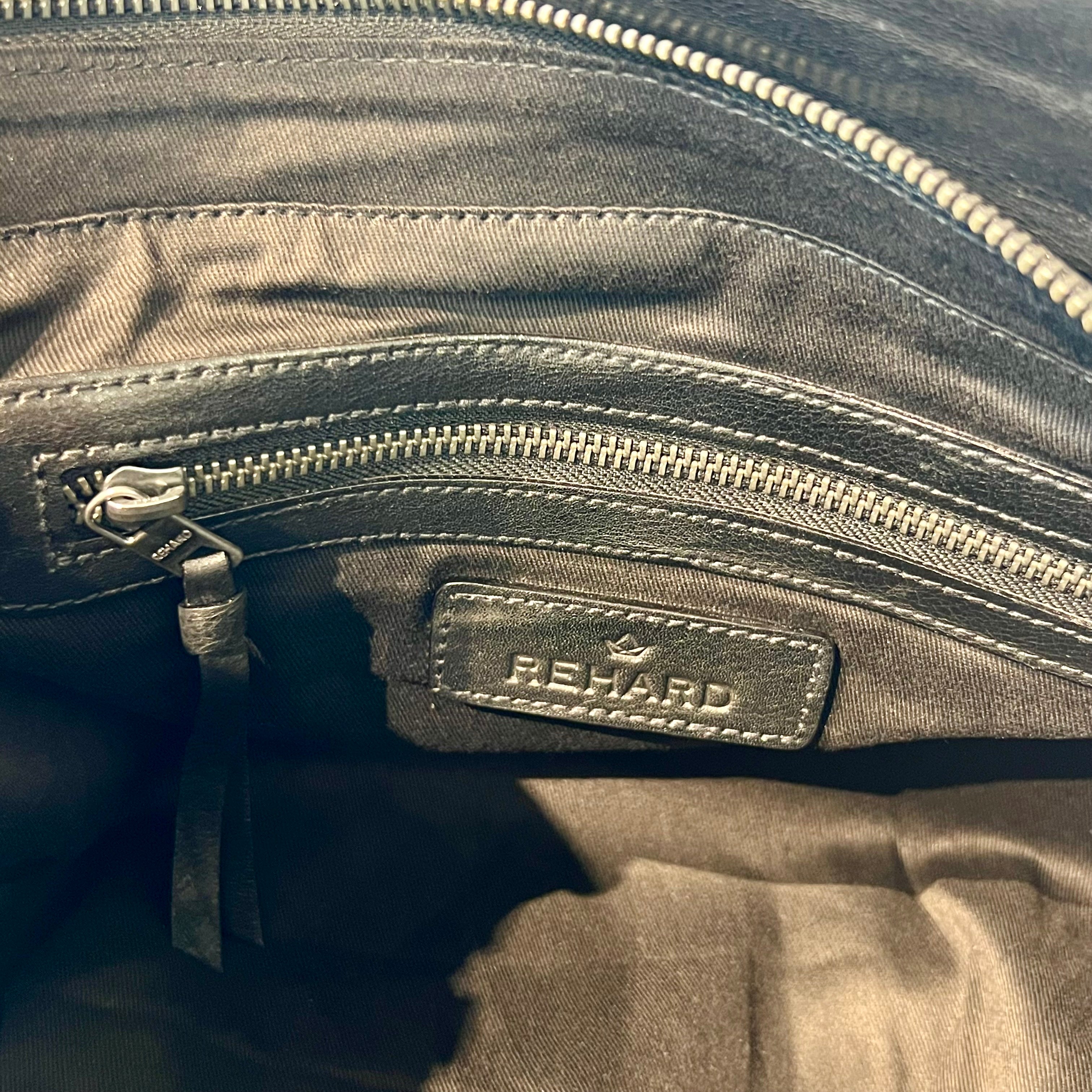 W5-9602 Handbag Pelle Crinkle Nera 047