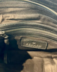 W5-9602 Handbag Pelle Crinkle Nera 047