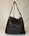 W5-9404 Shoulder Bag Pelle Borchie Coffe 760