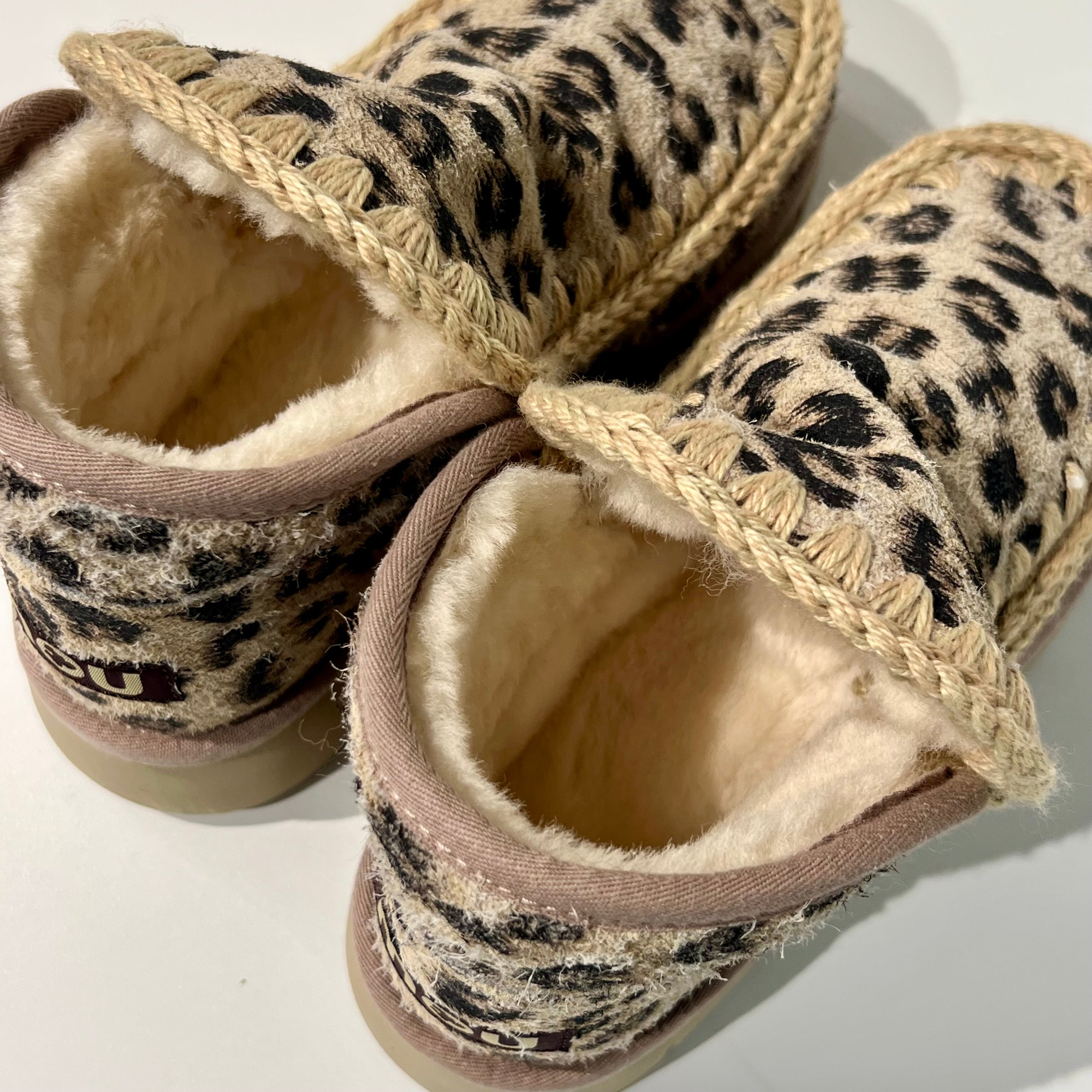 W5-Eskimo Bounce Sneaker Hairy Suede Leopard
