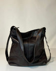 W5-9404 Shoulder Bag Pelle Borchie Coffe 760