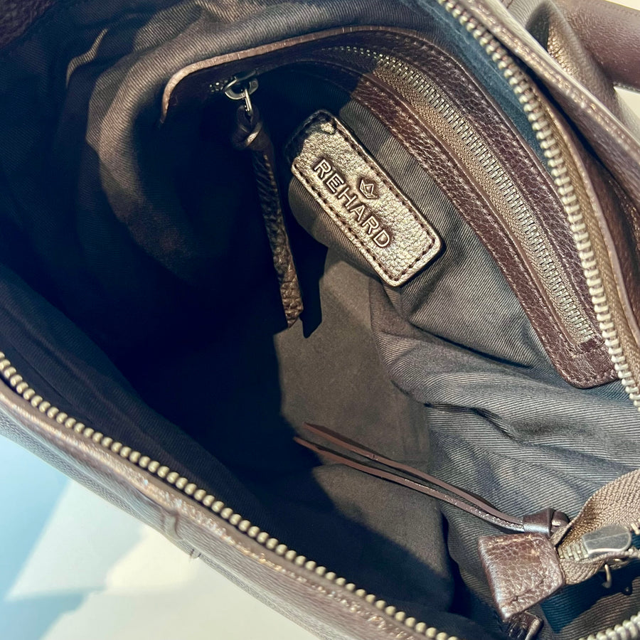 W5-9404 Shoulder Bag Pelle Borchie Coffe 760