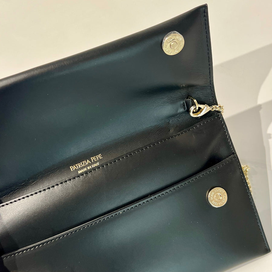 S-CB5460 Pochette Fly con Catena Black