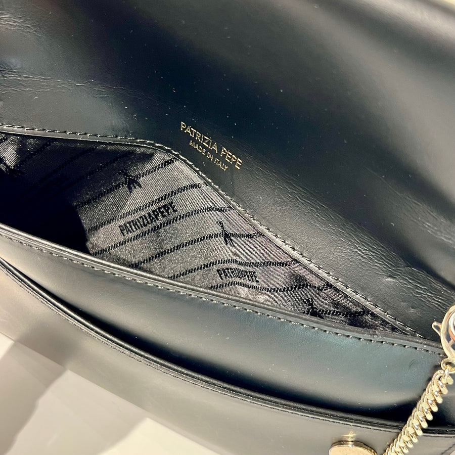 S-CB5460 Pochette Fly con Catena Black