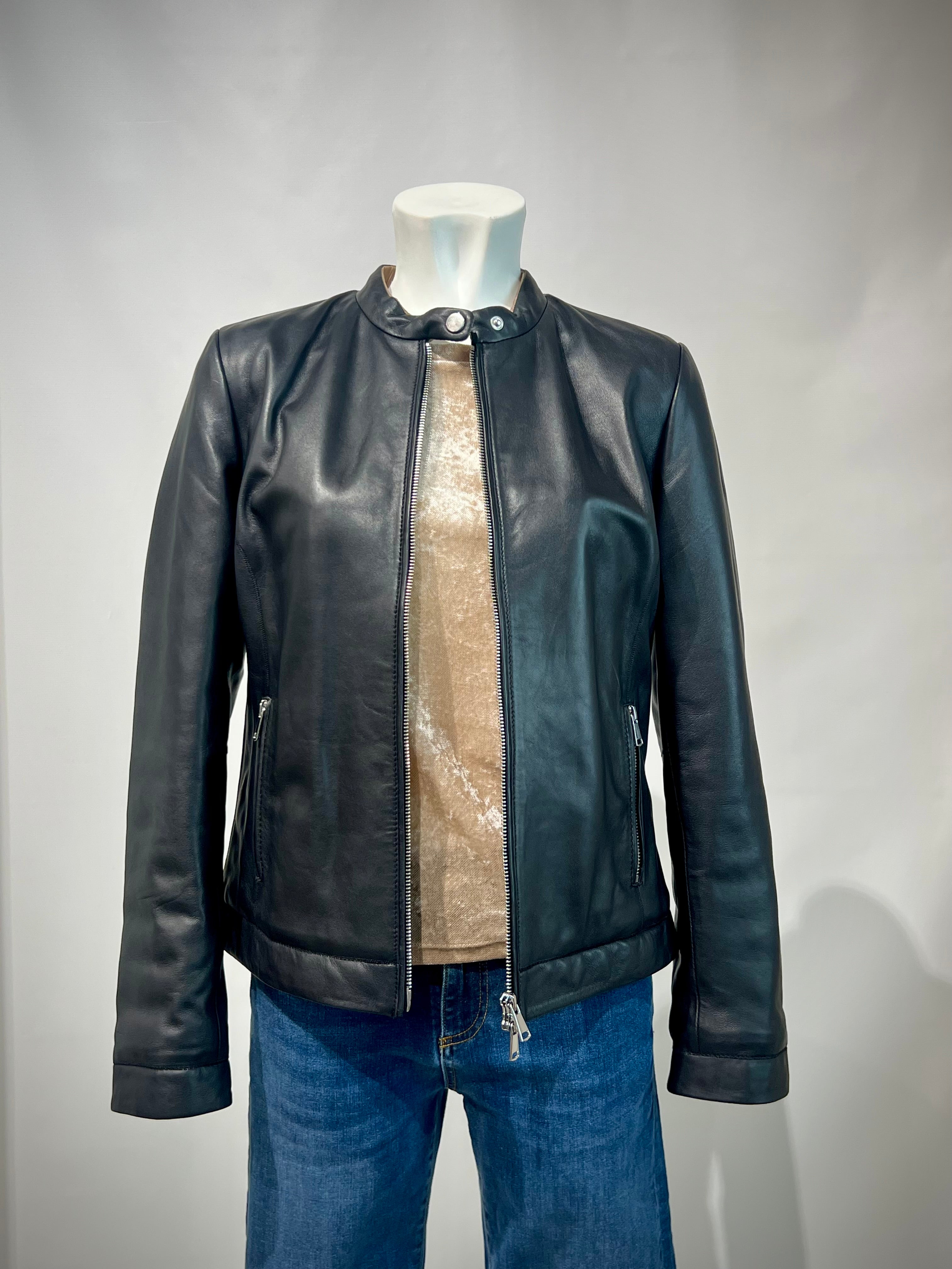 DW4-PASSION Giubbotto in Pelle Black Woman