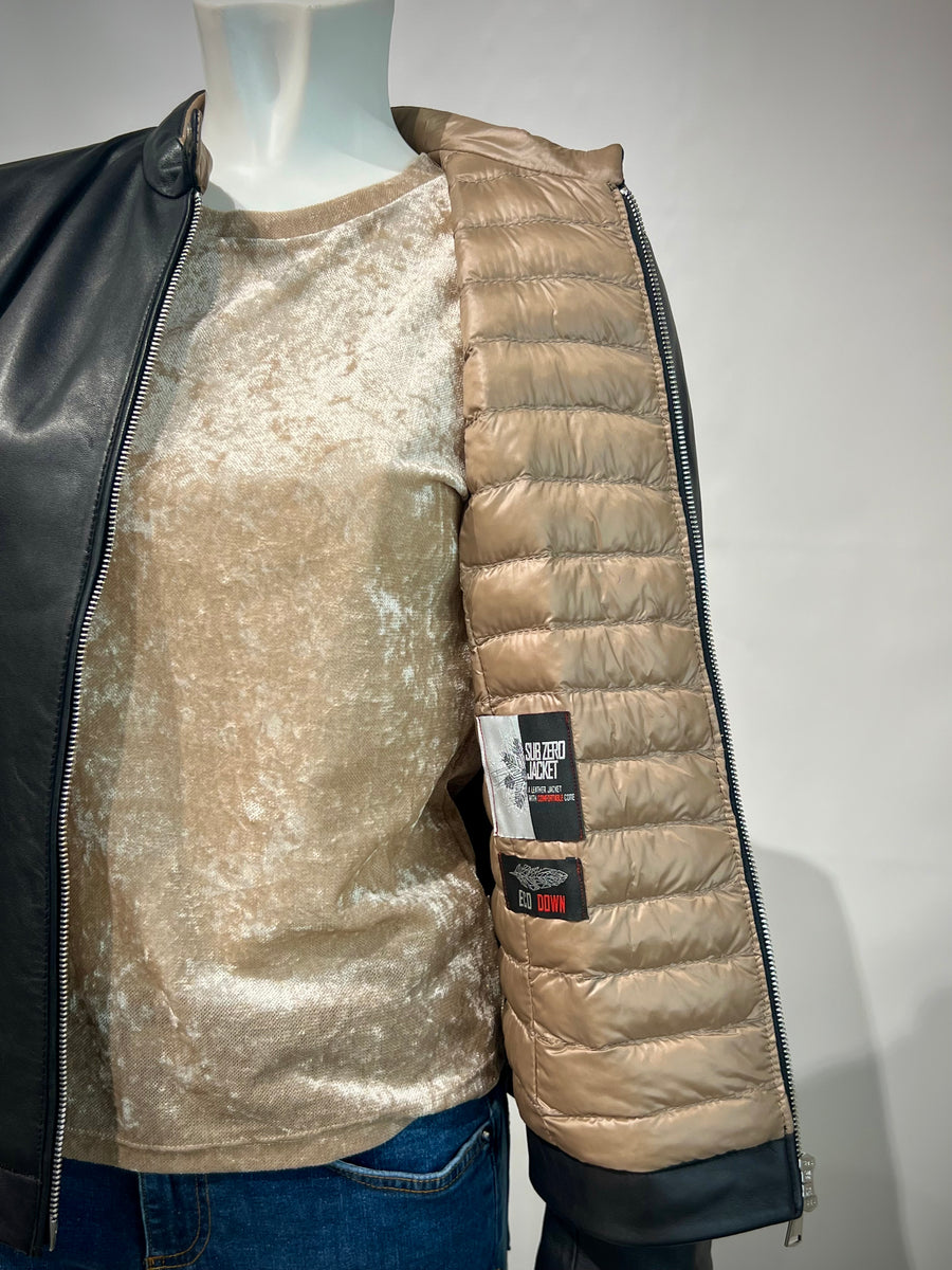 DW4-PASSION Giubbotto in Pelle Black Woman