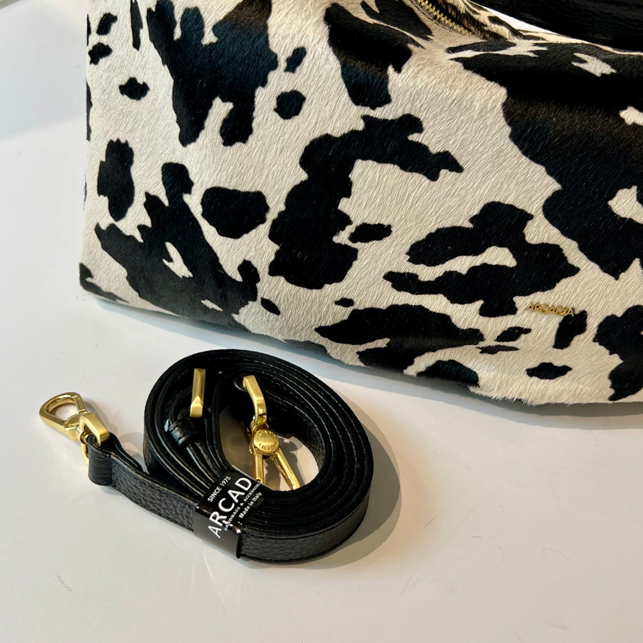 W5-5612 ROXANNE Borsa Large Cavallino Nero/Bianco