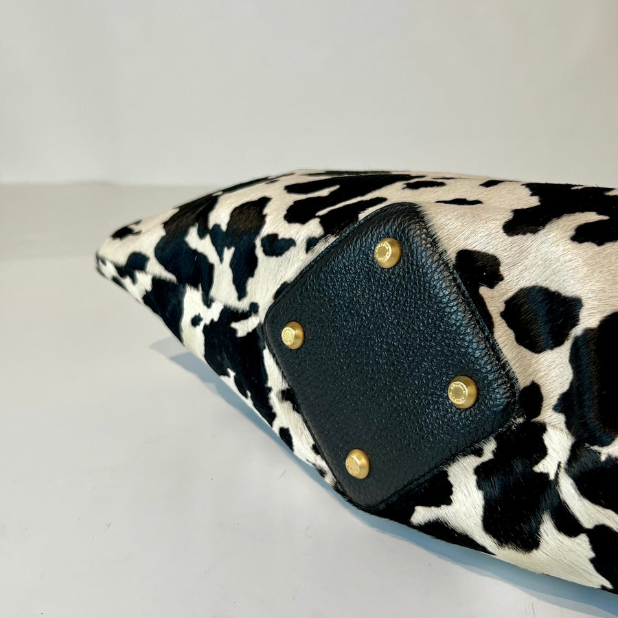 W5-5612 ROXANNE Borsa Large Cavallino Nero/Bianco