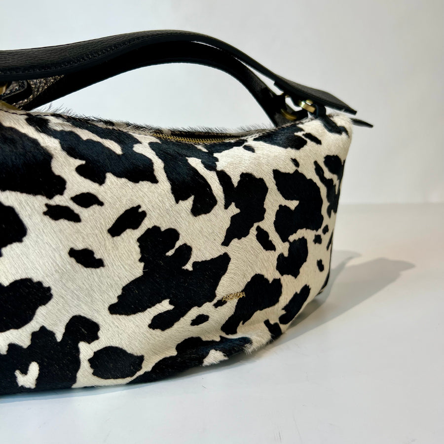 W5-5613 ROXANNE Borsa Small Cavallino Nero/Bianco