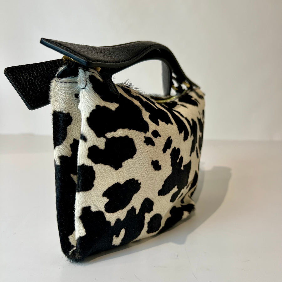 W5-5613 ROXANNE Borsa Small Cavallino Nero/Bianco