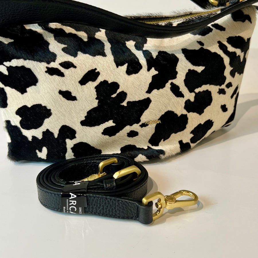 W5-5613 ROXANNE Borsa Small Cavallino Nero/Bianco
