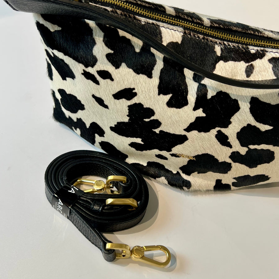 W5-5613 ROXANNE Borsa Small Cavallino Nero/Bianco